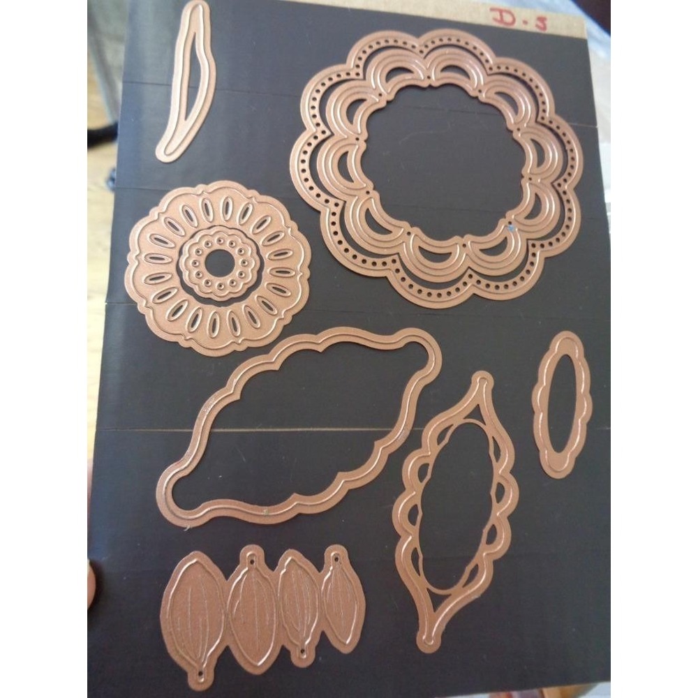 Spellbinders Sizzix Die Cut Emboss Stencil Lot of 9 Flower Leaf